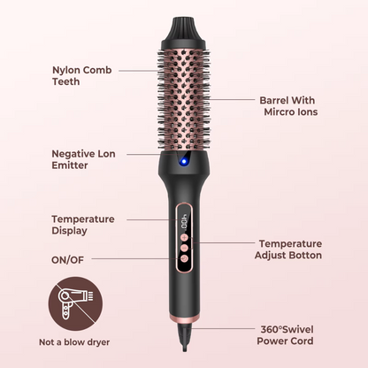 GlowEase™ | The Ultimate 3-in-1 Thermal Brush for Effortless Styling