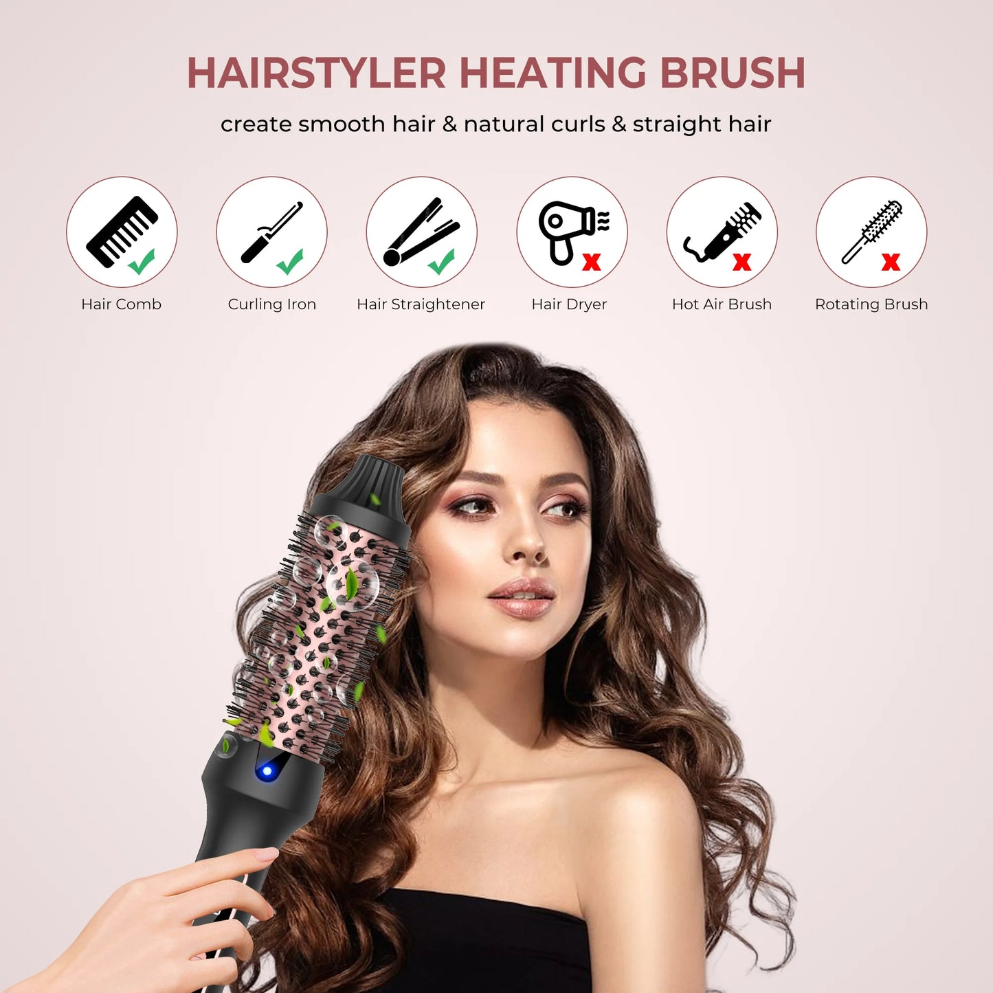 GlowEase™ | The Ultimate 3-in-1 Thermal Brush for Effortless Styling